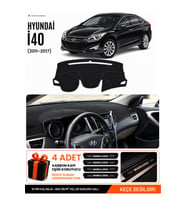 HYUNDAİ İ40 (2011-2017) Uyumlu Torpido Örtüsü Torpido Kılıfı - Siyah