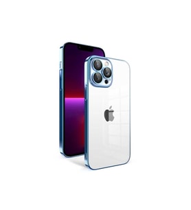 Apple iPhone 13 Pro Uyumlu Kılıf Kamera Korumalı Renkli Çerçeveli Zore Garaj Kapak