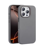 Apple iPhone 16 Pro Max Uyumlu Kılıf M-safe Şarj Özellikli PU Deri Zore Adora Kapak (Gri)
