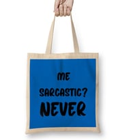 Sarcasm Funny Comment Quotes Gift - Sarcastic Women And Men Humorous Saying Bez Çanta Uzun Saplı