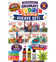 3.Sınıf Öğretmen Tavsiyeli Okumayı Sevdiren 48 Sayfa 10 Kitaplık Hikaye Seti-5 (Slime Set Hediyeli)