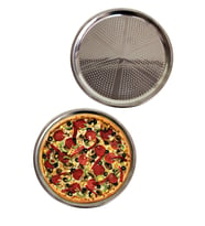 Delikli Çelik Pizza Ve Lahmacun Tepsisi 28 cm