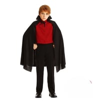 Siyah Yakalı Pelerin - Vampir Pelerin - Dracula Pelerin 90 Cm