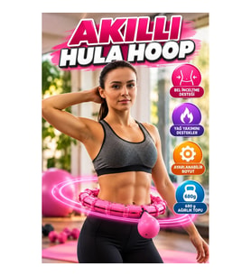 Ayarlanabilir Masaj Halkalı Akıllı Hula Hoop – 680 g Ağırlık Toplu Fitness Çemberi