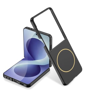 Galaxy Z Flip 8 Kılıf Wireless Şarj Özellikli Zore Kıpta M-safe Kapak