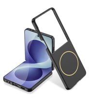 Galaxy Z Flip 8 Kılıf Wireless Şarj Özellikli Zore Kıpta M-safe Kapak