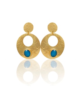 Kadir Jewellery 22 Ayar Altın Kaplama Vintage Küpe -El İşçiliği Ve Hipoalerjenik Küpe