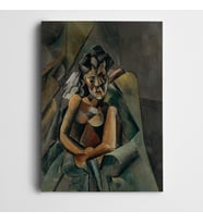 Pablo Picasso Oturan Figür Kanvas Tablo