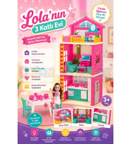 Lola'nın 3 Katlı Evi - Ev Oyuncak - Lola'nın 3 Katlı Ev Seti - Barbie Ev Seti
