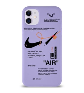 Apple iPhone 11 Uyumlu Lansman Kılıf Sneakers Tasarımlı Altı Kapalı İçi Kadife Kaplı Silikon Kapak (Şeffaf)
