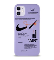 Apple iPhone 11 Uyumlu Lansman Kılıf Sneakers Tasarımlı Altı Kapalı İçi Kadife Kaplı Silikon Kapak (Şeffaf)
