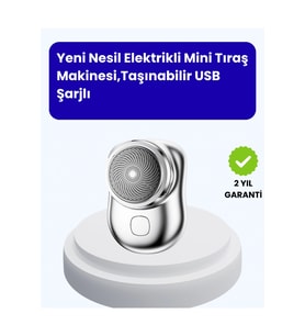 Cep Tipi Elektrikli Tıraş Makinesi, Güçlü, Sessiz ve Su Geçirmez Tasarım