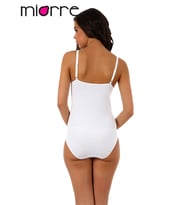 Modal Dantelli Fantezi Çıtçıtlı Body (Beyaz)