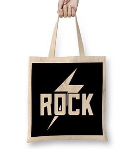 Rock Slogan Bez Çanta Uzun Saplı