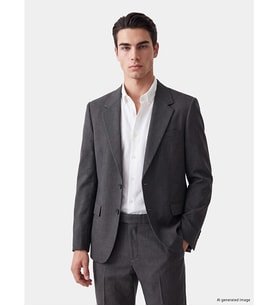 LCW BUSINESS Antrasit Slim Fit Erkek Blazer Ceket