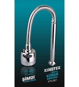 Mutfak Çeşme Başlığı Musluk Borusu Krom Kübar Borusu 7 Yıl