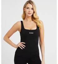 Guess- Soft Touch Kumaş Spor Atlet  (Siyah)