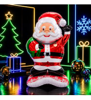 119 CM DEV NOEL BABA FOLYO BALON SANTA CLAUS YEAR'S BALLOON DEV NOEL BABA BALONU NOEL AĞACI SÜSLERİ