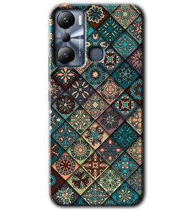 İnfinix Hot 20i Kılıf HD Desen Baskılı Kılıf - Mandala Desen