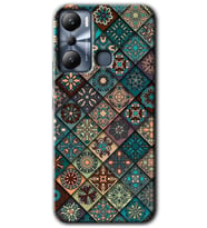 İnfinix Hot 20i Kılıf HD Desen Baskılı Kılıf - Mandala Desen