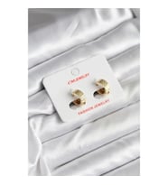 Mey İthalat® 14K Gold Renk Kaplama CM Kadın Küpe