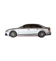Audi A4 B8 2008 - 2012 RS4 Yan Marşpiyel Seti (Plastik)