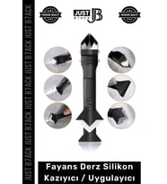 #DerzKazıyıcı Mutfak Banyo Fayans Derz Dolgu Silikon Kazıyıcı Sıyırıcı Uygulayıcı 3'ü 1 Arada Bıçak