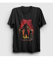 Presmono Unisex Siyah Louder Than Hell Manowar T-Shirt 64110tt