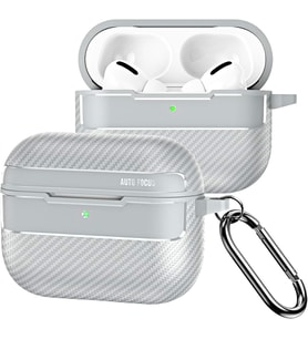 AirPods Pro 3. Nesil Uyumlu Karbon Fiber Hybrid Polymer Technology Premium Kulaklık Kılıfı (Gri)