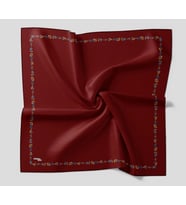 Bonjela Soft Eşarp Minimal Çiçek Desen Bordo