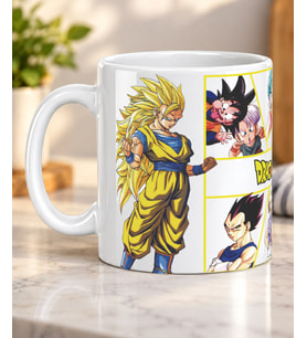 Dragon Ball Z Anime Karakterleri Desenli Kupa Bardak – Goku Vegeta Gohan Anime Temalı Tasarım – Anime Severlere Hediye