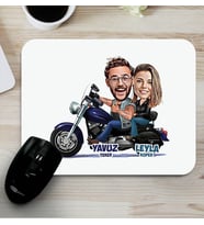 Kişiye Özel Ruh İkizim Karikatürlü Mouse Pad