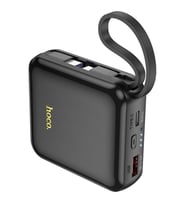 HOCO Q23 Blade 10000mAh 22.5W+PD20W Kablolu Powerbank (Siyah)