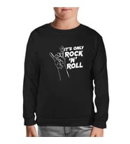 It's Rock N Roll Siyah Çocuk Sweatshirt