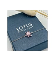 Lotus Çiçeği Gümüş Bileklik 925 Ayar Gümüş Bileklik