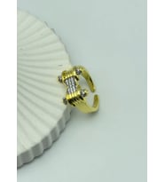 Çelik Gold Taşlı Ayarlanabilir Yüzük - 25yzk123