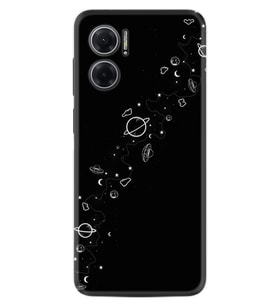 Xiaomi Redmi Note 11E Kılıf Silikon Desen Özel Seri Planet 1620