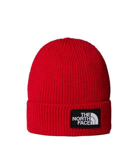 The North Face TNF Logo Box Cuffed Unisex Bere NF0A8CHE6821 (Kırmızı)