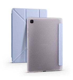 Galaxy Tab A7 10.4 T500 2020 Kılıf Tri Folding Kalem Standlı Mavi