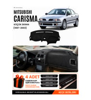 MITSUBISHI CARISMA KÜÇÜK EKRAN (1997-2003) Uyumlu Torpido Örtüsü Torpido Kılıfı - Siyah