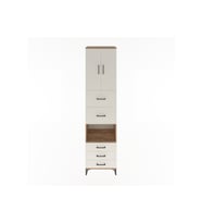 Hyperion Dolap 3 Raflı 5 Çekmeceli 2 Kapaklı 60x44x243 Çam-Aytaşı