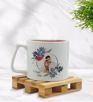 BK Gift Kişiye Özel İsimli Fotoğraflı Middle Beyaz Kupa Bardak Model 1