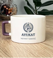 Kişiye Özel Karikatürlü Erkek Avukat Lüks Fincan Avukatlar Günü Hediyesi