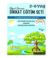 Okul Öncesi 2-6 Yaş Dikkat Eğitim Seti (Laminasyonlu Eğitim Seti)