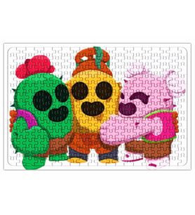Spike Family Brawl Stars Puzzle 240 Parça Yapboz