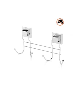 Tekno Tel EF-252 Yapışkanlı Banyo 4 lü Askı Bornozluk Krom