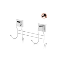 Tekno Tel EF-252 Yapışkanlı Banyo 4 lü Askı Bornozluk Krom