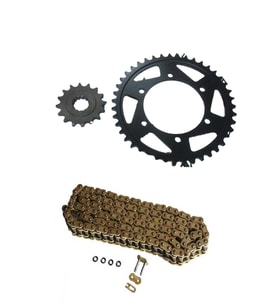 Yamaha MT 07 -Tracer 700 Uyumlu Zincir Dişli Seti Oringli Gold Zincir Tüm Yıllara Uygun -Arasmoto (Siyah)