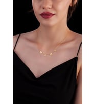 24 Ayar Has Altın Kaplama Mama Gümüş Kolye