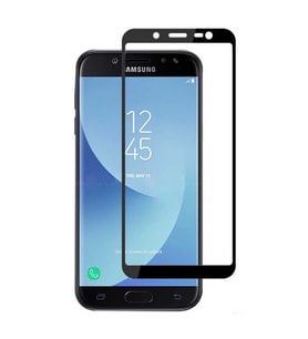 Samsung Galaxy J6 Ekran Koruyucu Full Tam Kaplayan Kavisli Tempered Cam (Siyah)